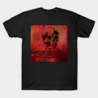 Skull with a red haze. T-Shirt